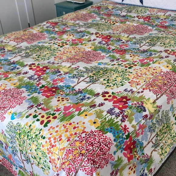 Pottery Barn Other - Pottery Barn Colorful Floral Duvet Cover